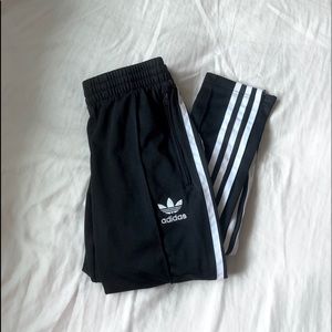 Adidas Three Stripes Black Joggers/Sweatpants